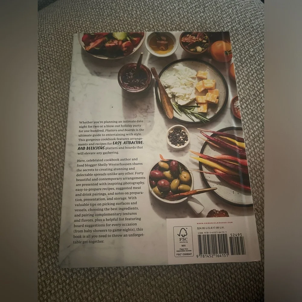 Platters and Boards hardcover cookbook